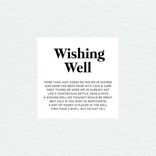 Always Together Wishing Well Card