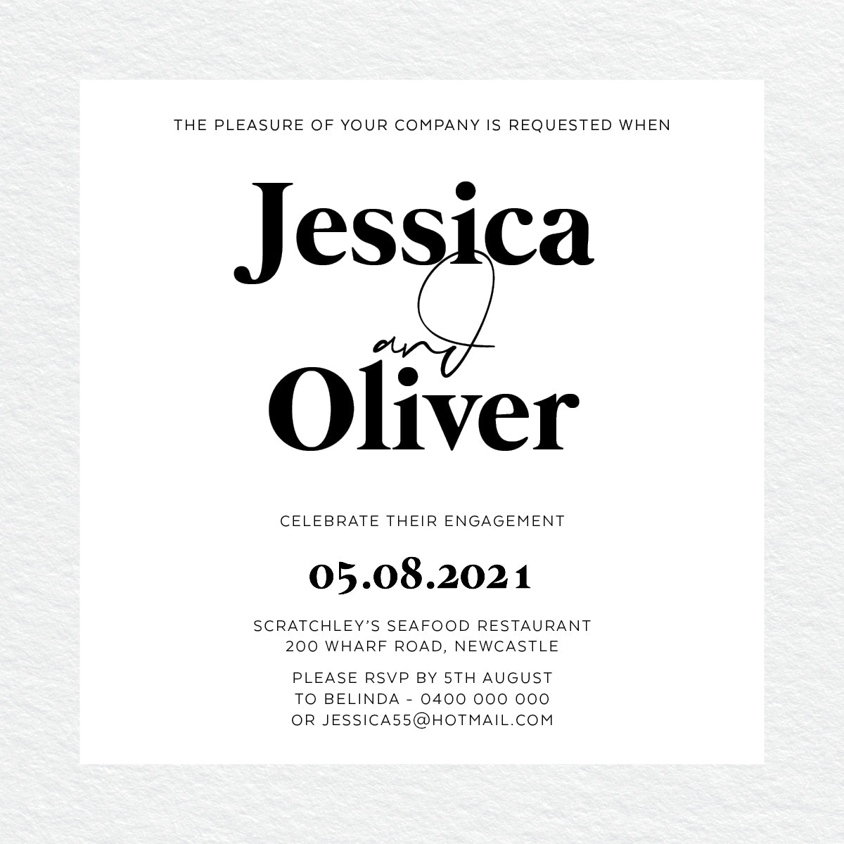 Always Together Engagement Invitation