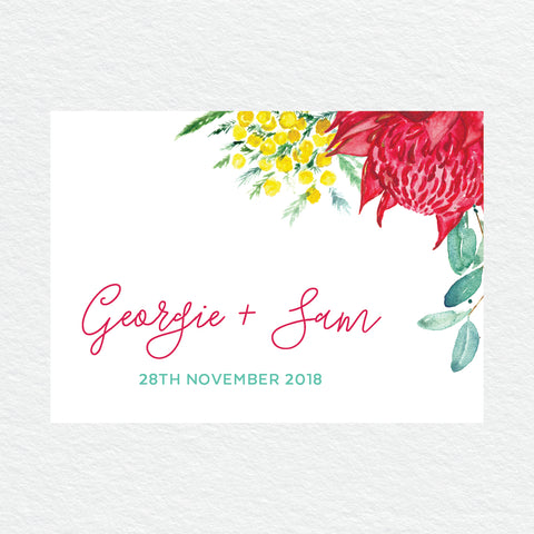 Always Together Deckled Edge Invitation