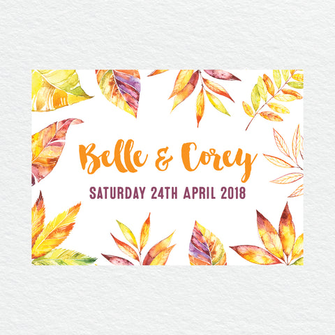 Autumn Vibes Square Invitation