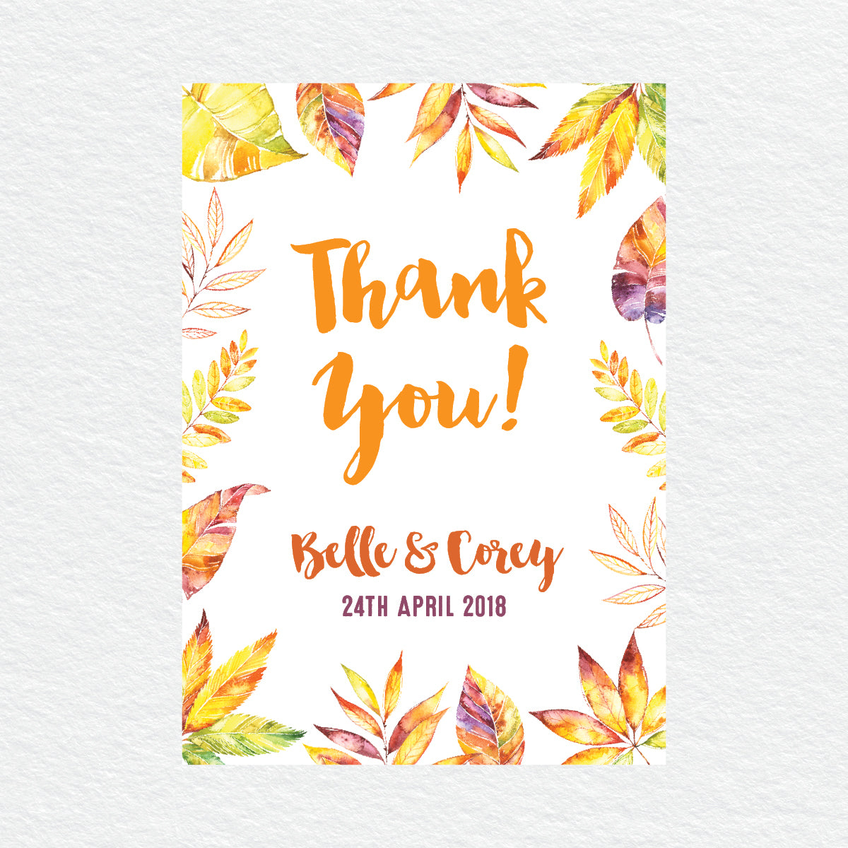 Autumn Vibes Thankyou Cards