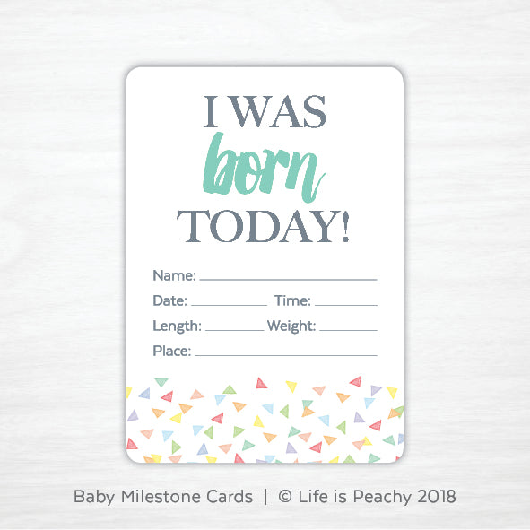 Baby Milestone Cards