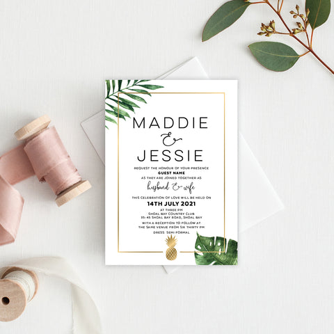You and Me Save the Date Card