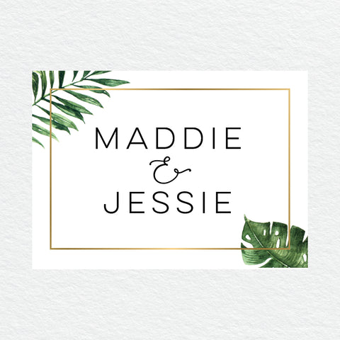 Boho Flourish Engagement Invitation