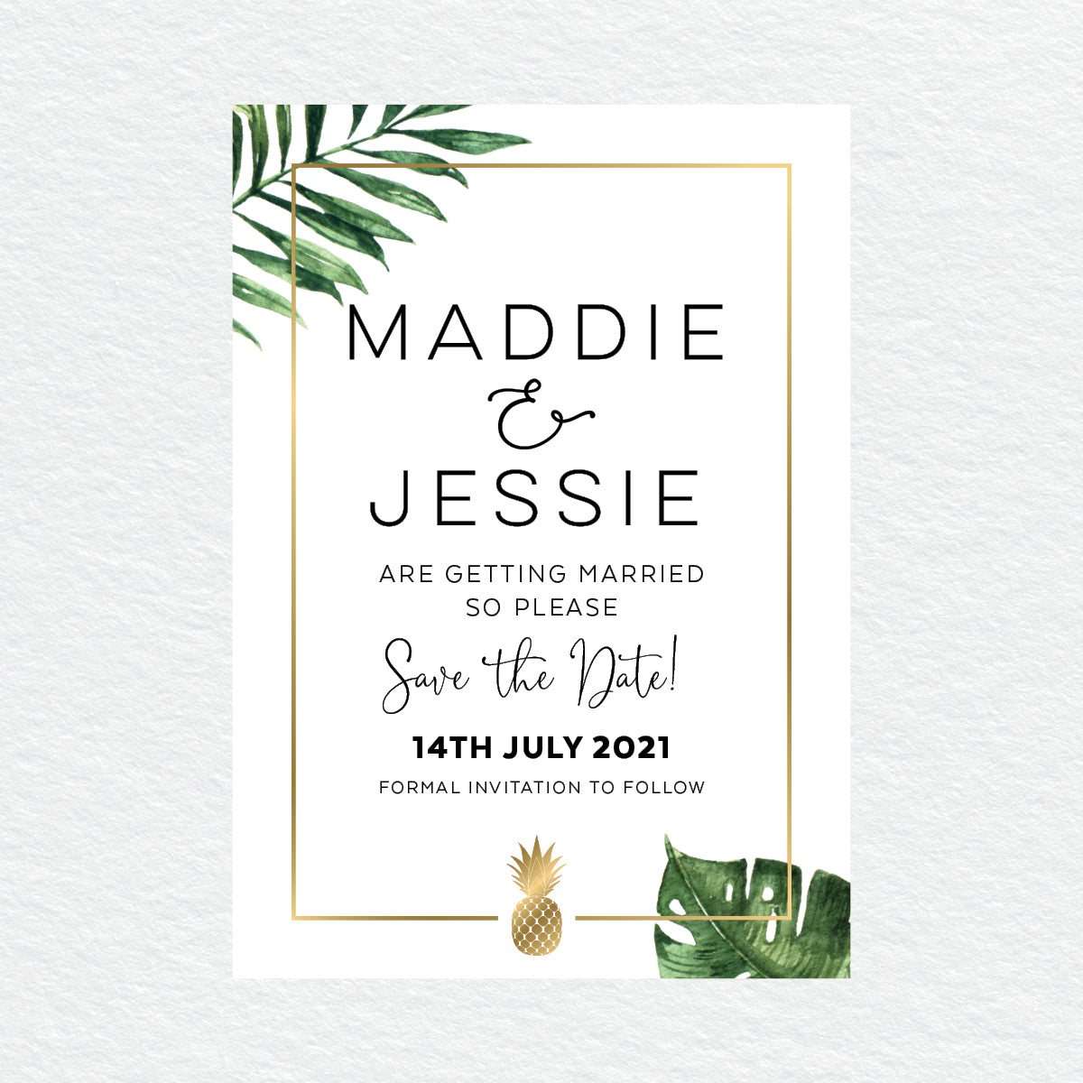 Beverly Hills Save the Date Card