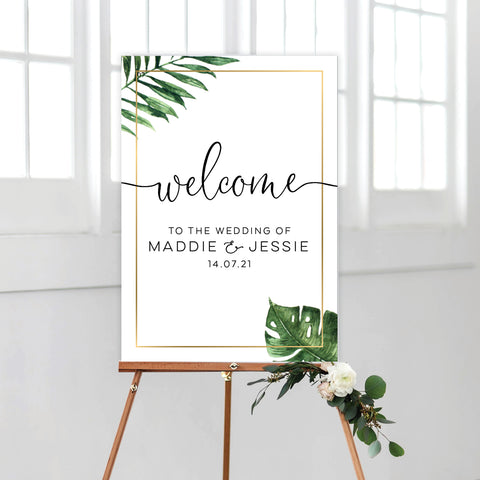 Fresh Type Welcome Sign