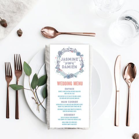 Boho Flourish Rectangle Invitation