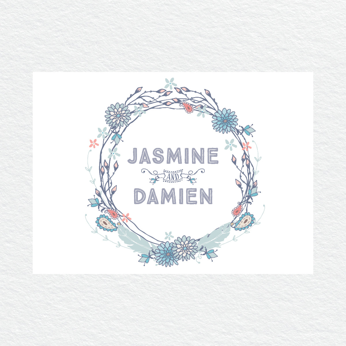 Boho Flourish RSVP Card