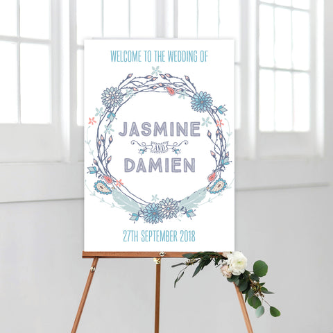 Boho Flourish Placecard