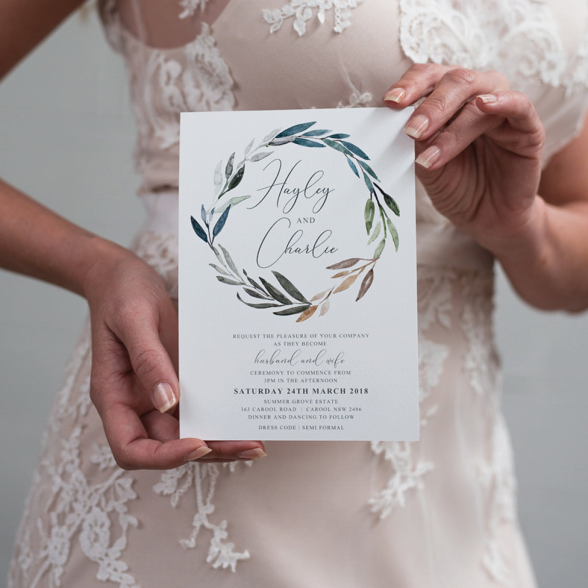 Botanical Bliss Rectangle Invitation