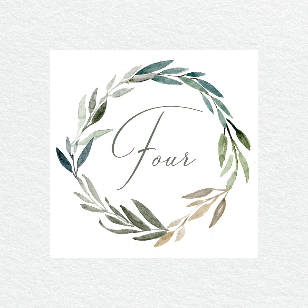 Botanical Bliss Table Numbers