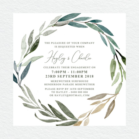Beverly Hills Rectangle Invitation
