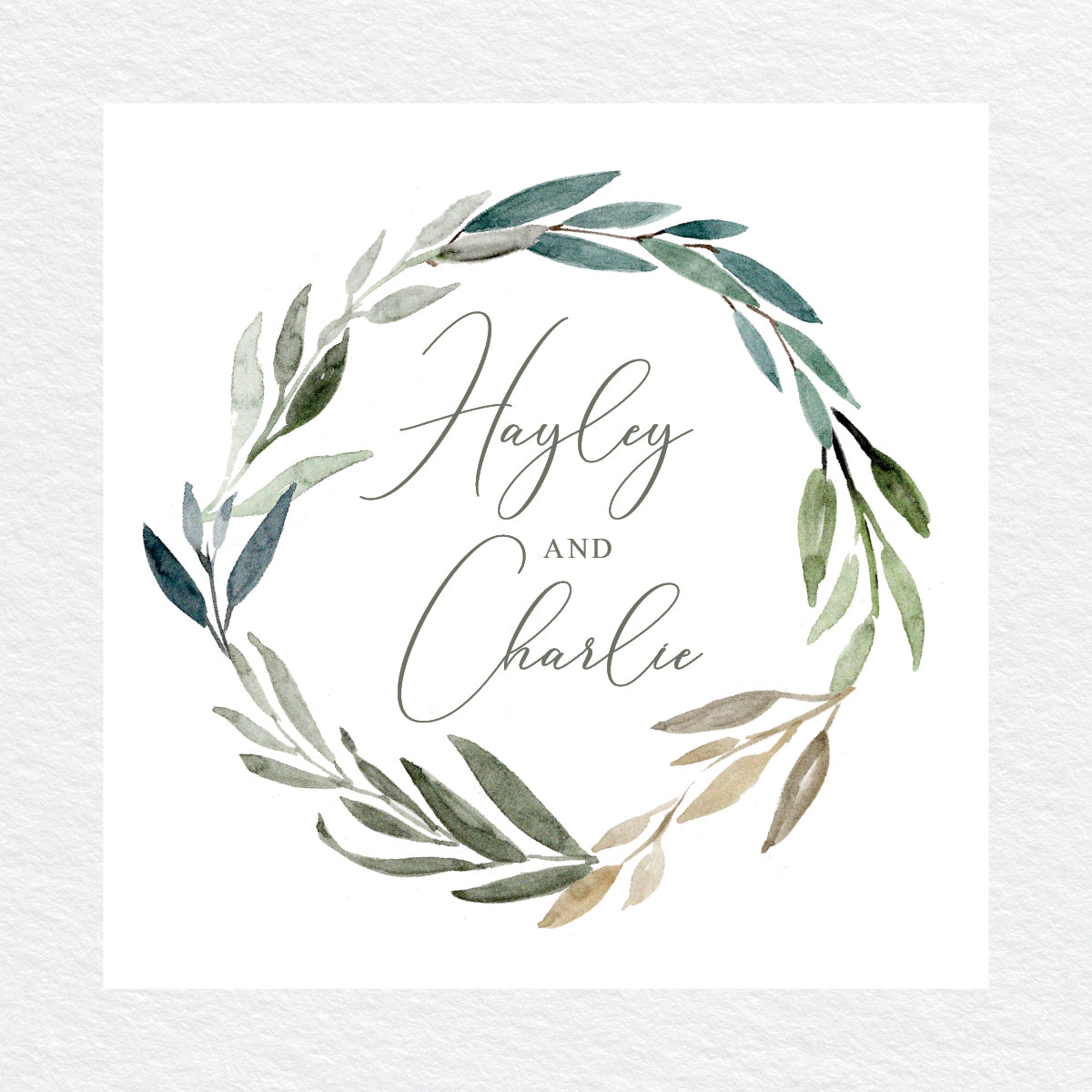 Botanical Bliss Square Invitation