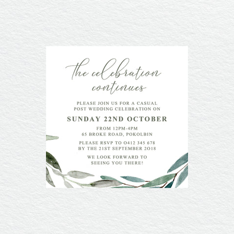 Modern Marble Save the Date Card