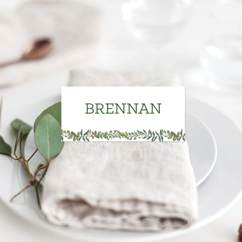 Modern Monogram Placecard