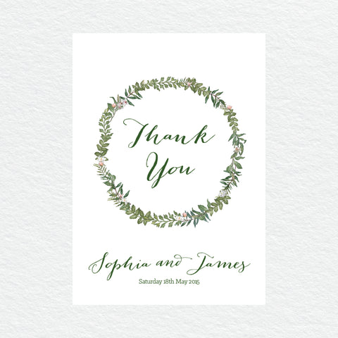 Botanical Wreath RSVP Card