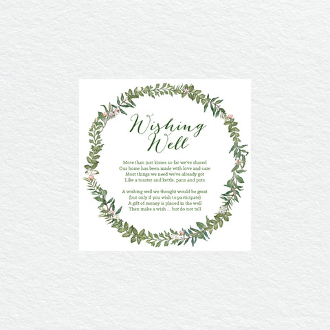 Botanical Wreath Rectangle Invitation