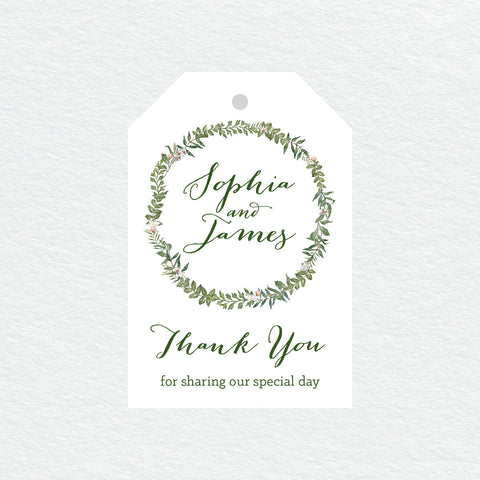 Botanical Wreath Rectangle Invitation