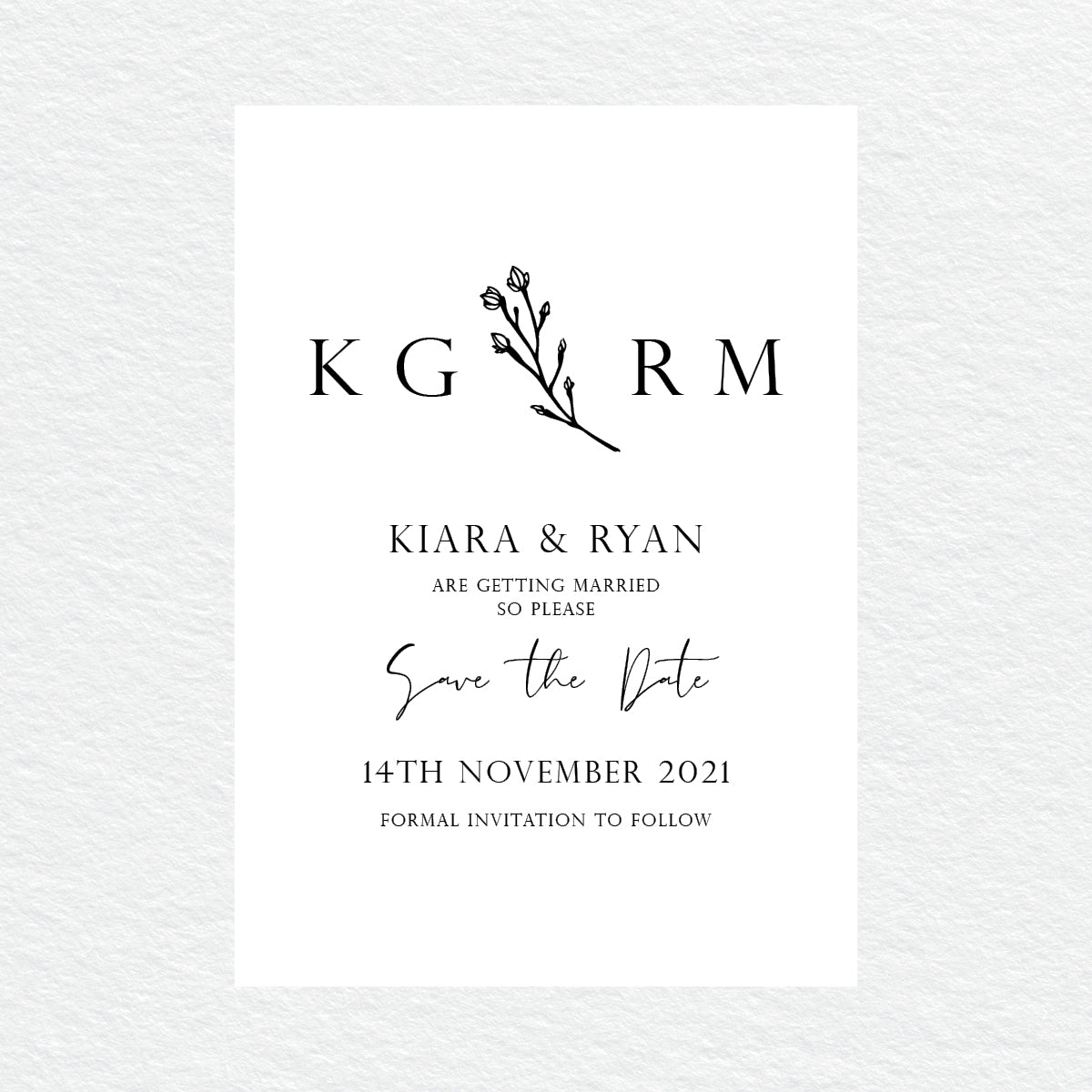 Branch of Love Save the Date Card