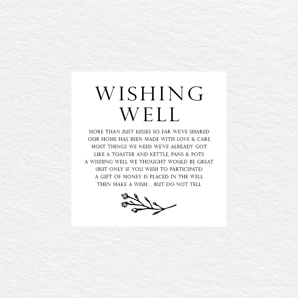 Branch of Love Wishing Well Card