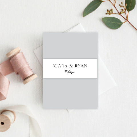 Modern Tilt Engagement Invitation