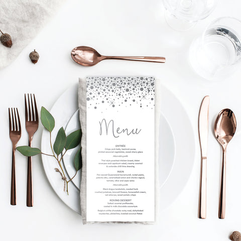 Boho Flourish Menu