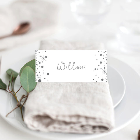 Winter Wreath Placecard