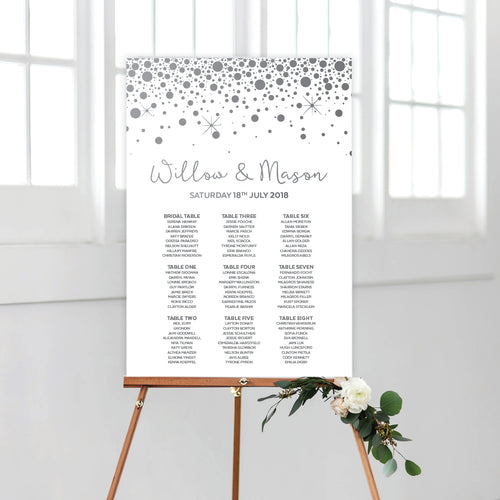 Confetti Party Seating Chart