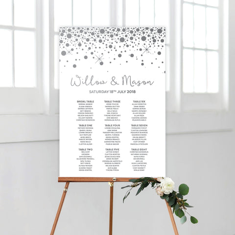 Boho Flourish Seating Chart