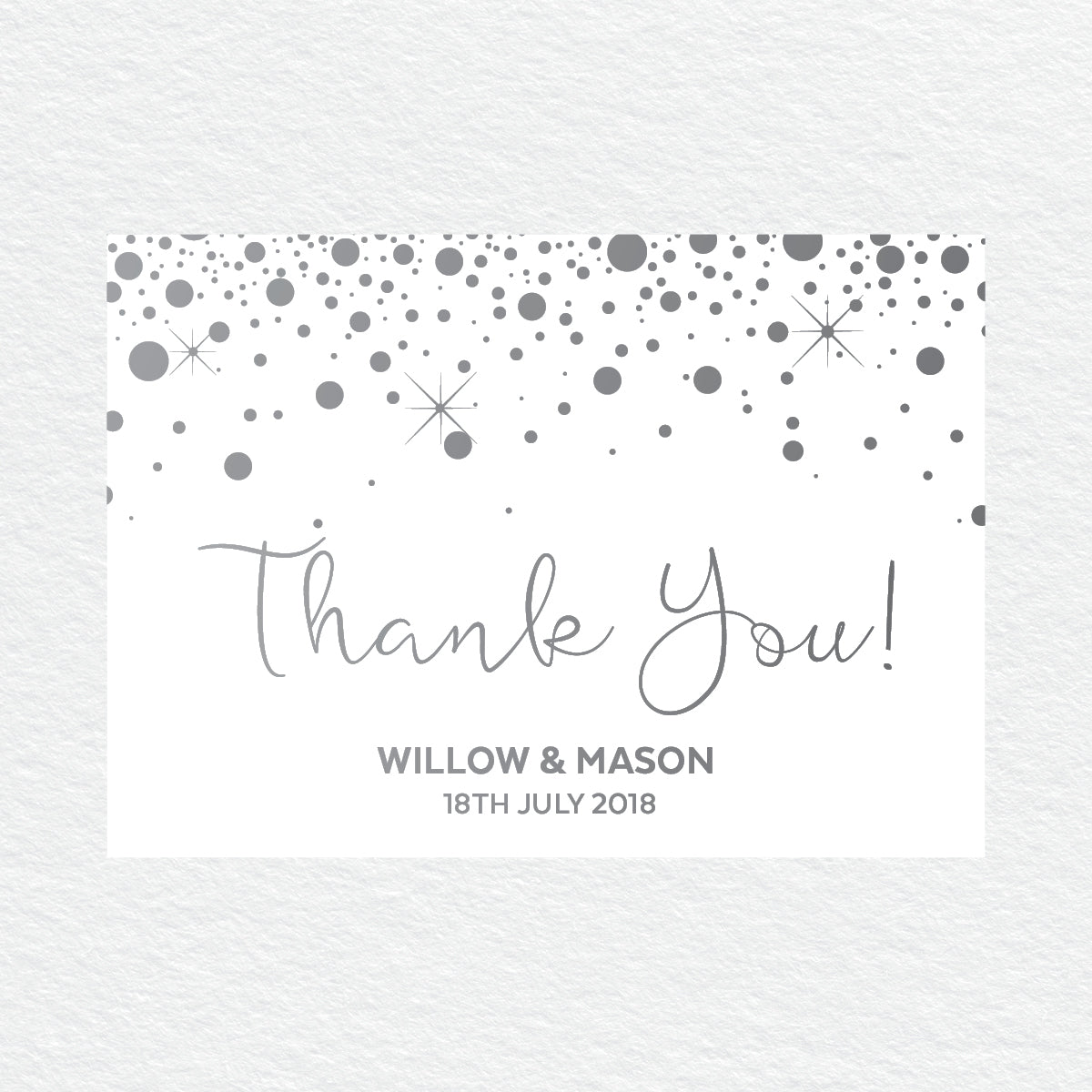 Confetti Party Thankyou Cards