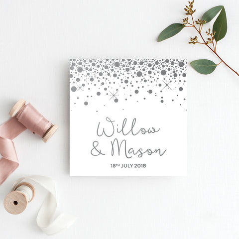 Confetti Party Wishing Well Card