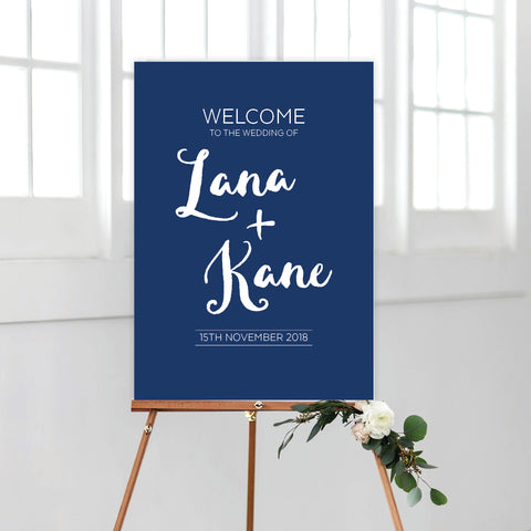 Fresh Type Welcome Sign