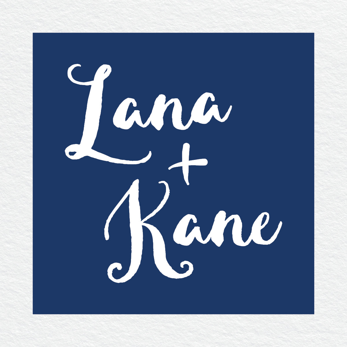 Deep Blue Square Invitation