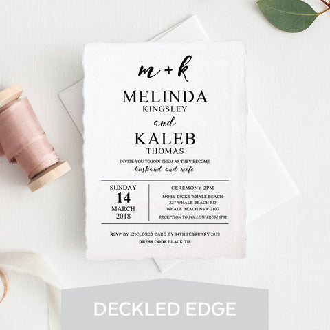 Floral Sweetness Rectangle Invitation