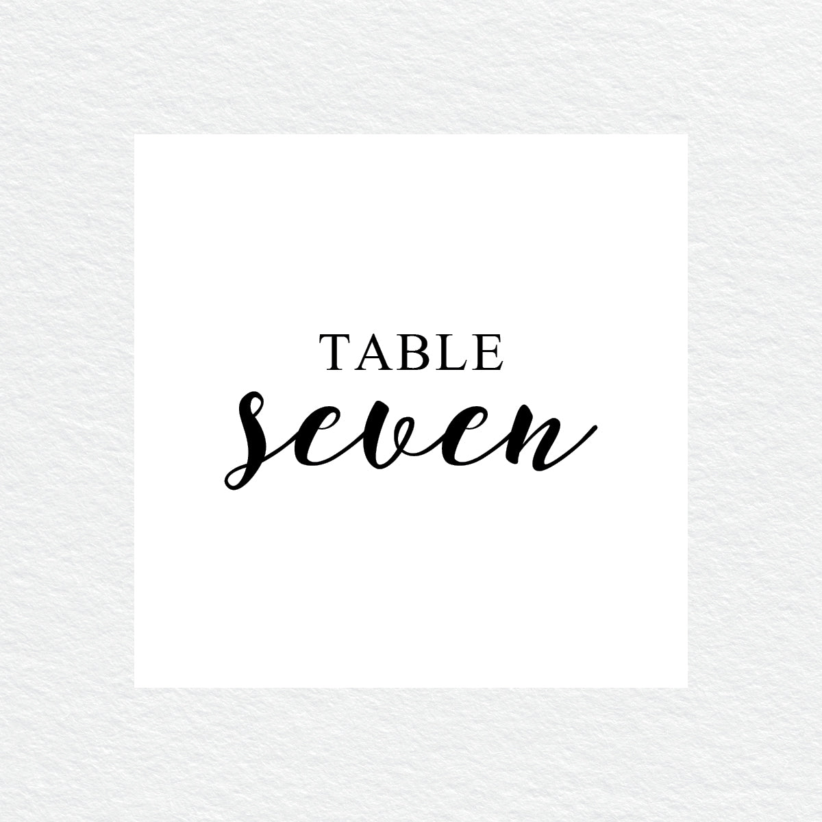 Ebony Script Table Numbers