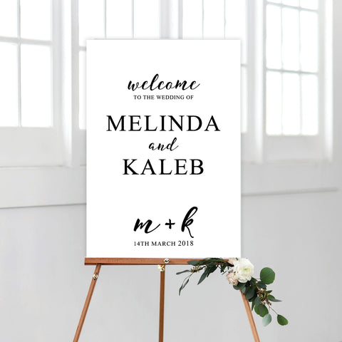 Fresh Type Welcome Sign
