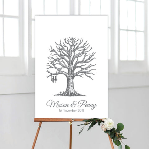 Gold Marble Engagement Invitation