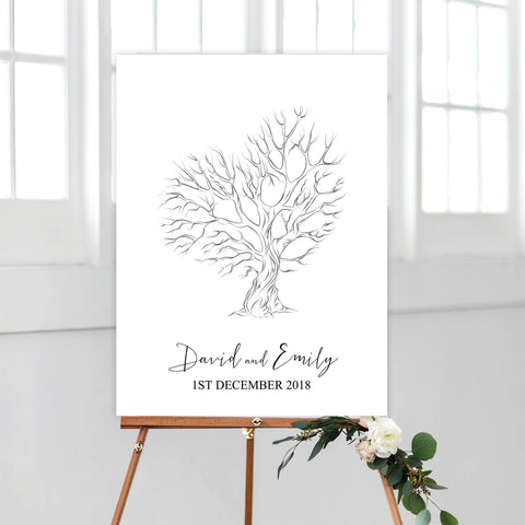 Gold Marble Engagement Invitation