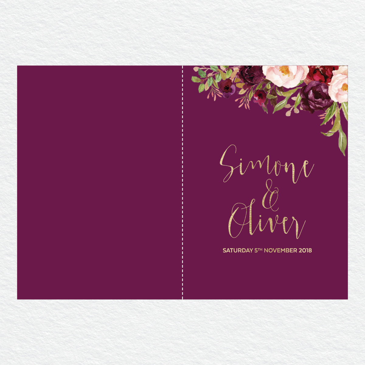 Floral Marsala Service Covers
