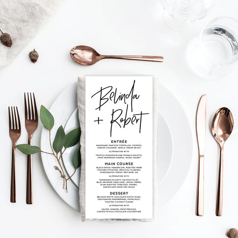 Fresh Type Square Invitation