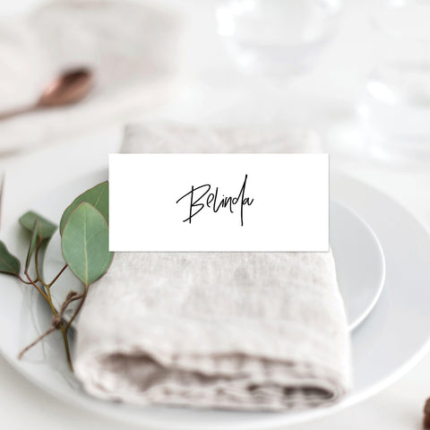 Floral Marsala Placecard