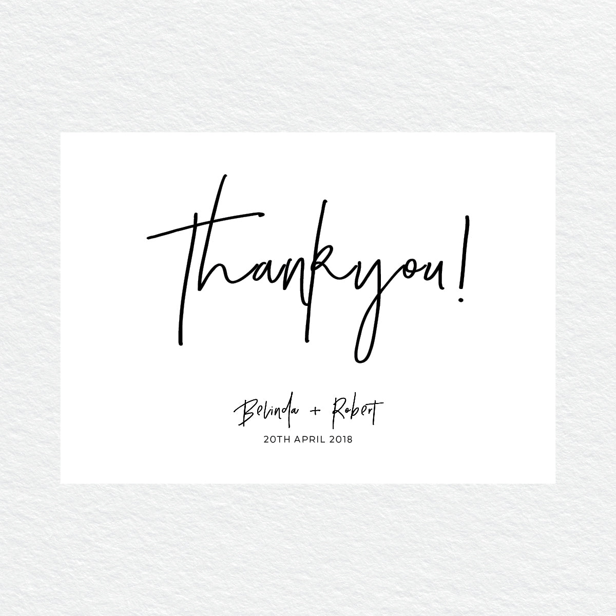 Fresh Type Thankyou Cards