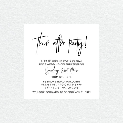 Modern Marble Save the Date Card