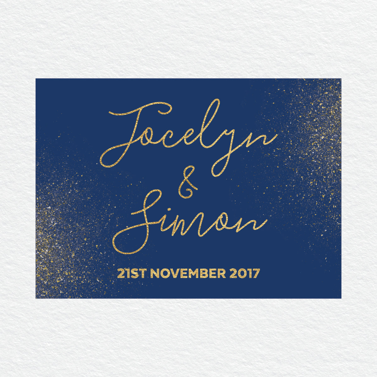 Glitter Bomb RSVP Card