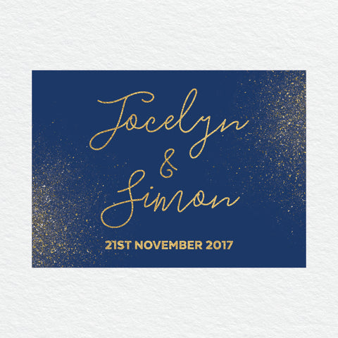 Glitter Bomb Square Invitation