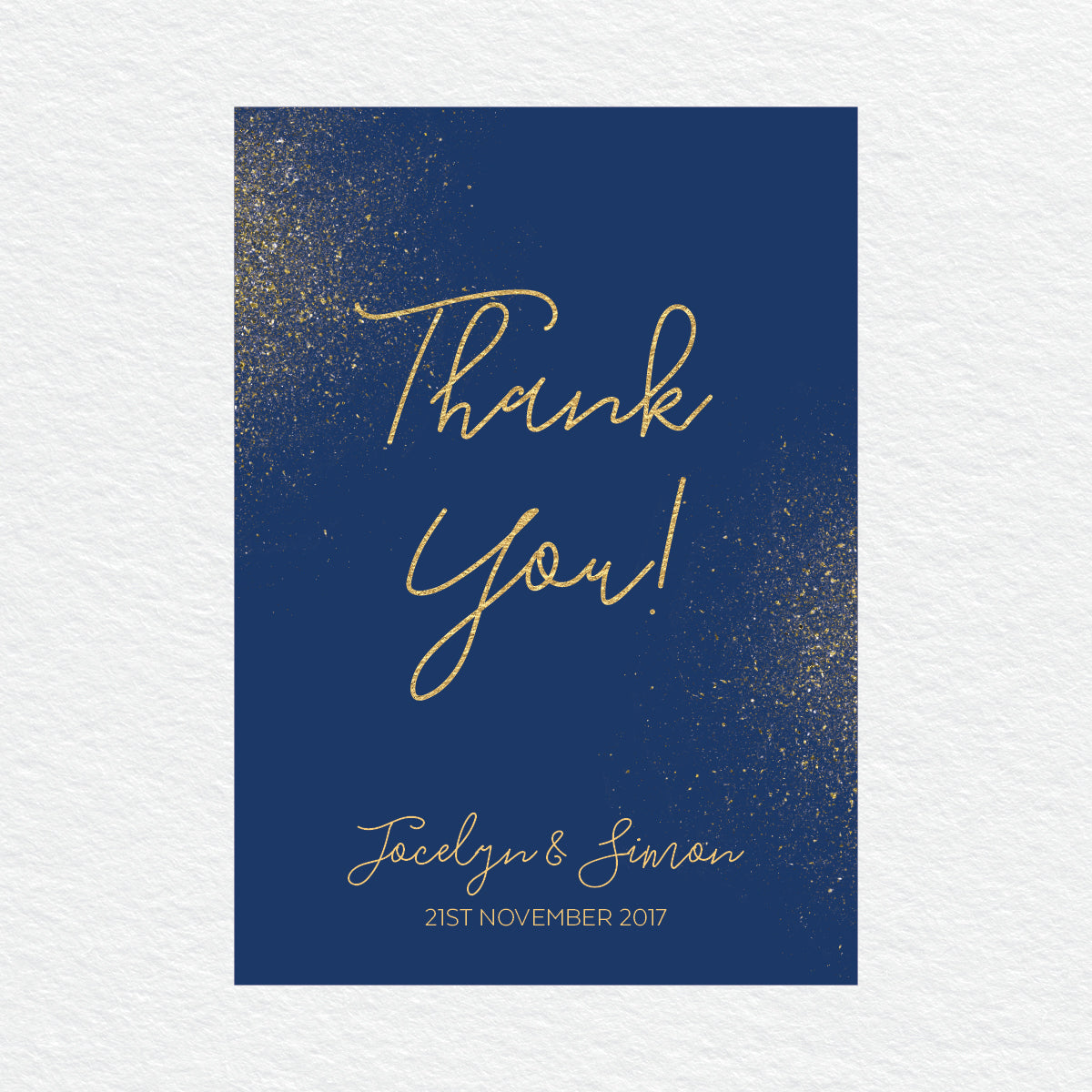 Glitter Bomb Thankyou Cards