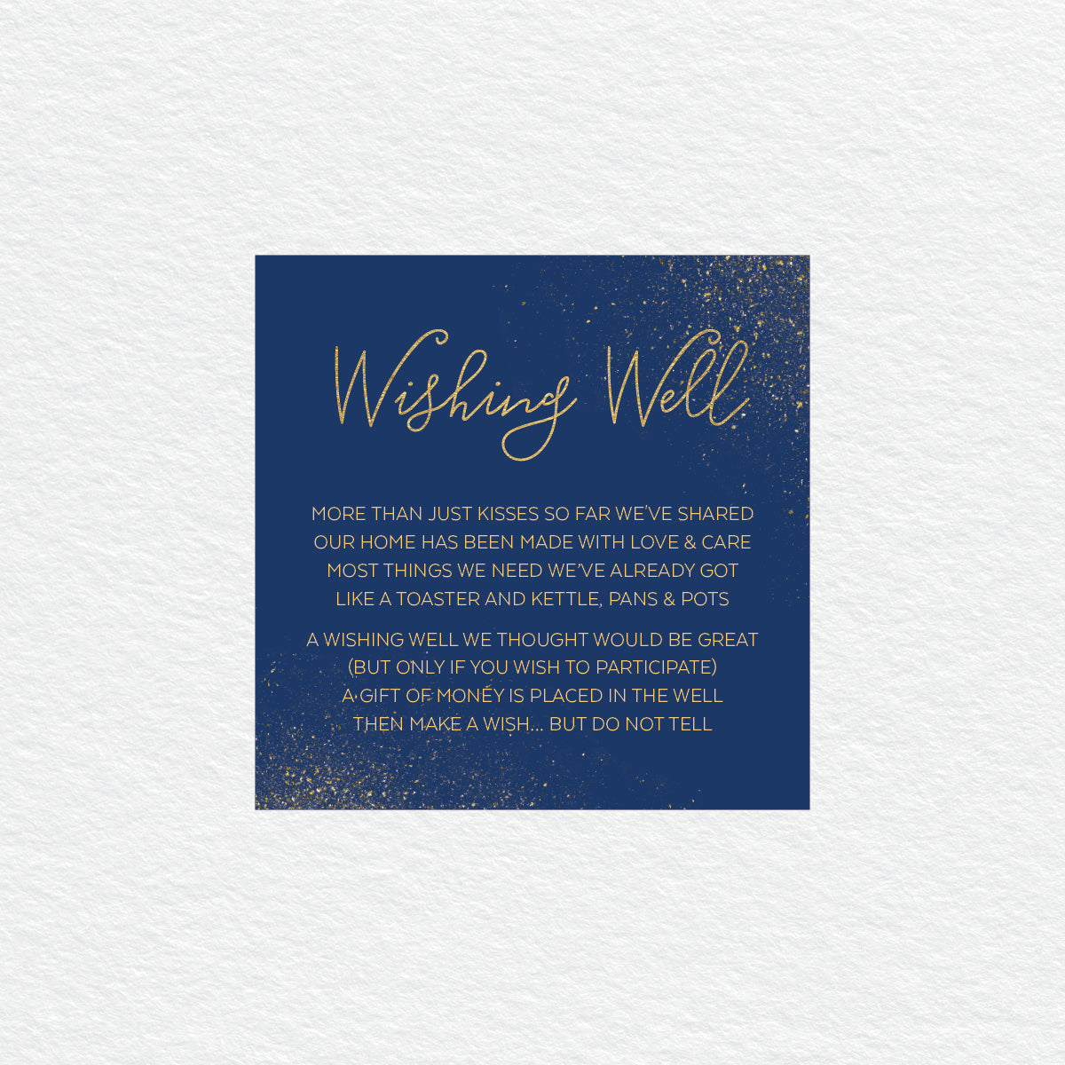 Glitter Bomb Wishing Well Card