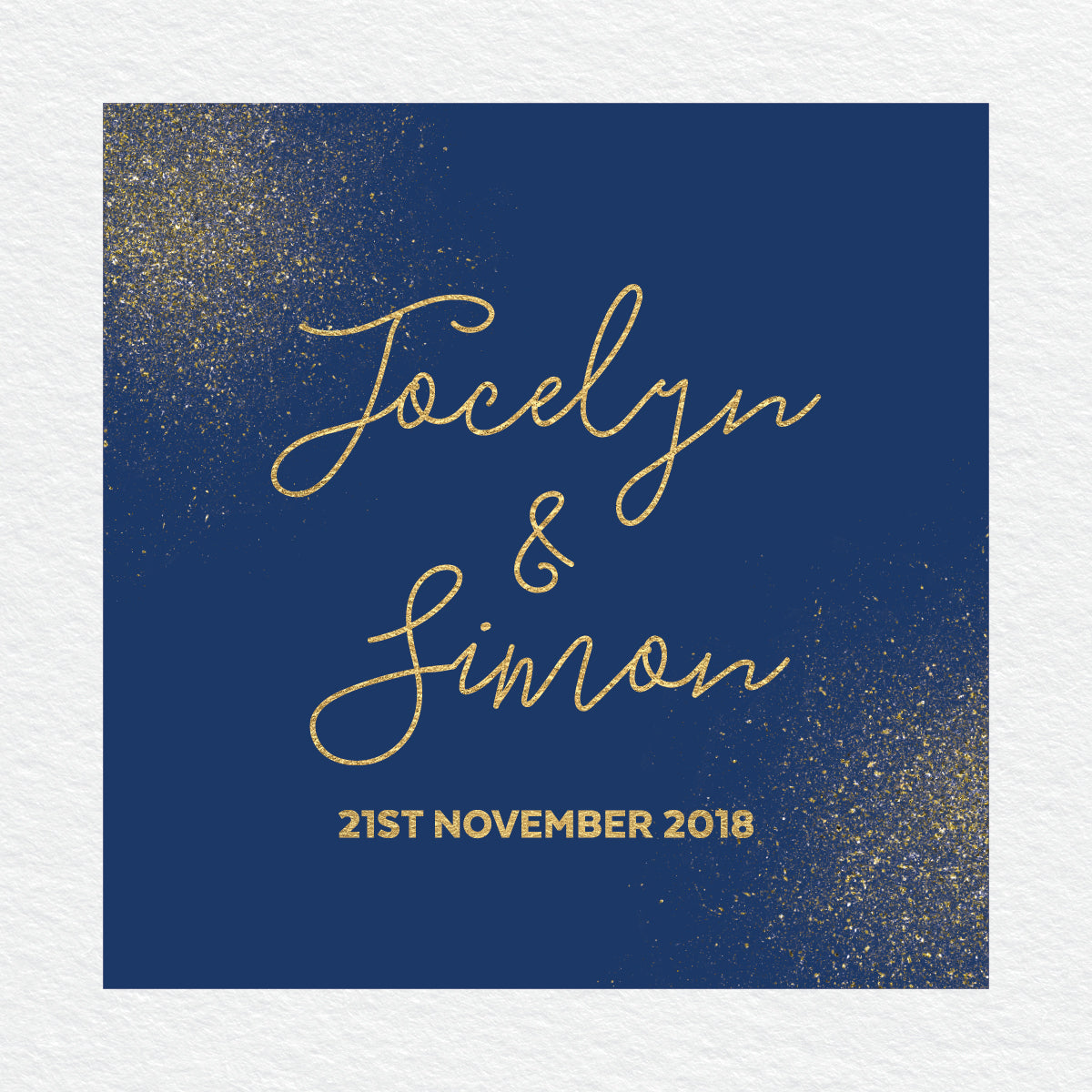 Glitter Bomb Square Invitation