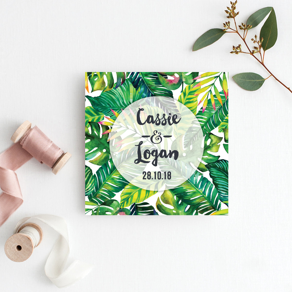 Gone Troppo Square Invitation