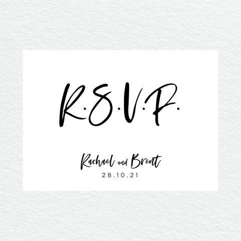 In Bloom (White) RSVP Card